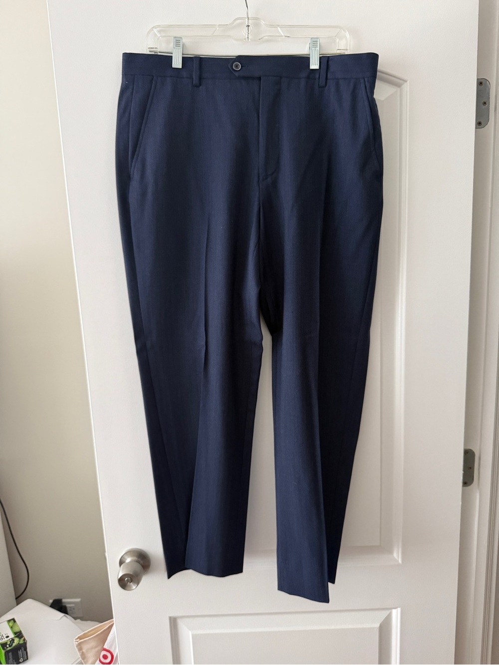 Jos. A. Bank Men's Navy Dress Pants - Classic Tailored Trousers